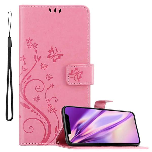 iPhone 11 Pungetui Cover Blomster () BLOMSTER PINK