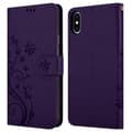 Miniatyrbilde 9 av 9: Deksel til iPhone X / XS Lommebokdeksel i blomster design med magnetisk lukking, stativfunksjon og kortplasser