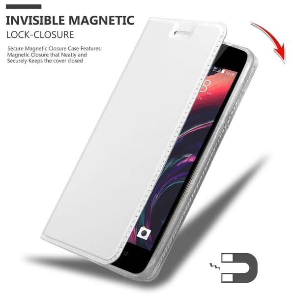 HTC Desire 10 LIFESTYLE / Desire 825 Suojakotelo Suojakuori Lompakkokotelo Matkapuhelinkotelo jossa magneettisuljenta, jalusta-toiminto ja korttitasku
