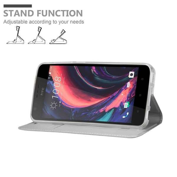 HTC Desire 10 LIFESTYLE / Desire 825 Suojakotelo Suojakuori Lompakkokotelo Matkapuhelinkotelo jossa magneettisuljenta, jalusta-toiminto ja korttitasku