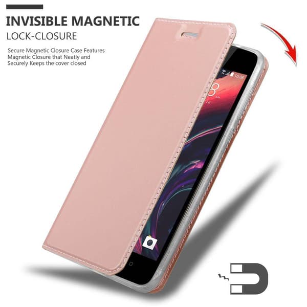 HTC Desire 10 LIFESTYLE / Desire 825 Suojakotelo Suojakuori Lompakkokotelo Matkapuhelinkotelo jossa magneettisuljenta, jalusta-toiminto ja korttitasku