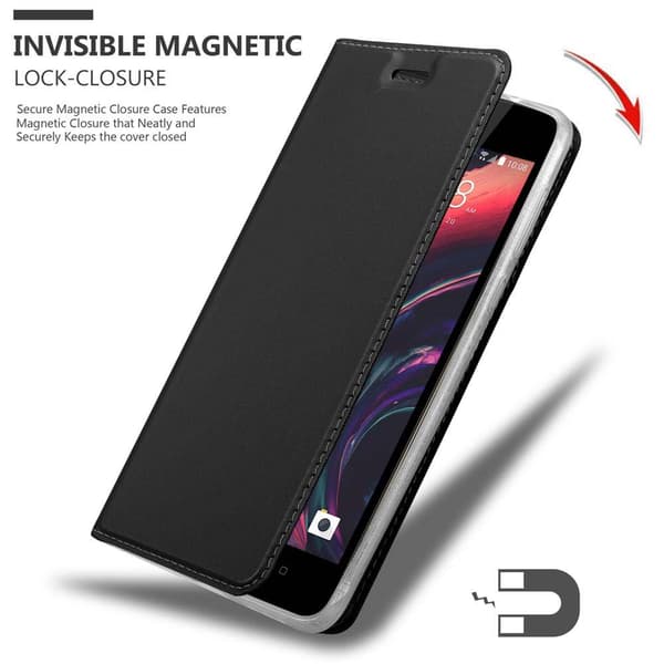 HTC Desire 10 LIFESTYLE / Desire 825 Suojakotelo Suojakuori Lompakkokotelo Matkapuhelinkotelo jossa magneettisuljenta, jalusta-toiminto ja korttitasku
