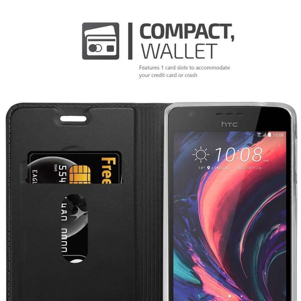 HTC Desire 10 LIFESTYLE / Desire 825 Suojakotelo Suojakuori Lompakkokotelo Matkapuhelinkotelo jossa magneettisuljenta, jalusta-toiminto ja korttitasku