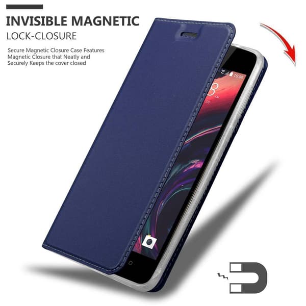 HTC Desire 10 LIFESTYLE / Desire 825 Suojakotelo Suojakuori Lompakkokotelo Matkapuhelinkotelo jossa magneettisuljenta, jalusta-toiminto ja korttitasku