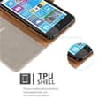 Miniatyrbild 4 av 5: Nokia Lumia 1320 Plånboksfodral Skal Mobilskyddmed magnetisk stängning, ståfunktion och kortficka