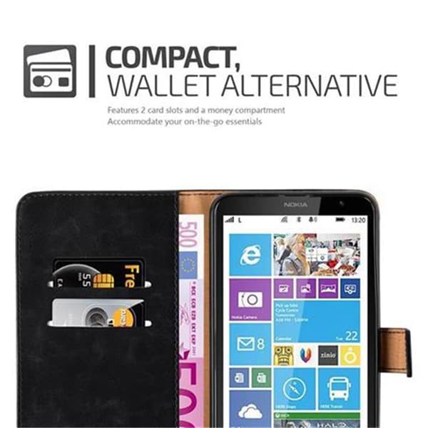 Nokia Lumia 1320 Plånboksfodral Skal Mobilskyddmed magnetisk stängning, ståfunktion och kortficka