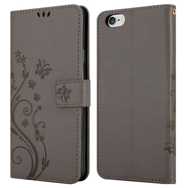 iPhone 6 PLUS / 6S PLUS Pungetui Cover Blomster ()