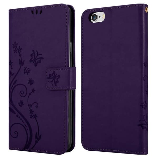 iPhone 6 PLUS / 6S PLUS Pungetui Cover Blomster ()