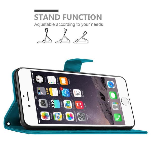iPhone 6 PLUS / 6S PLUS Pungetui Cover Blomster ()