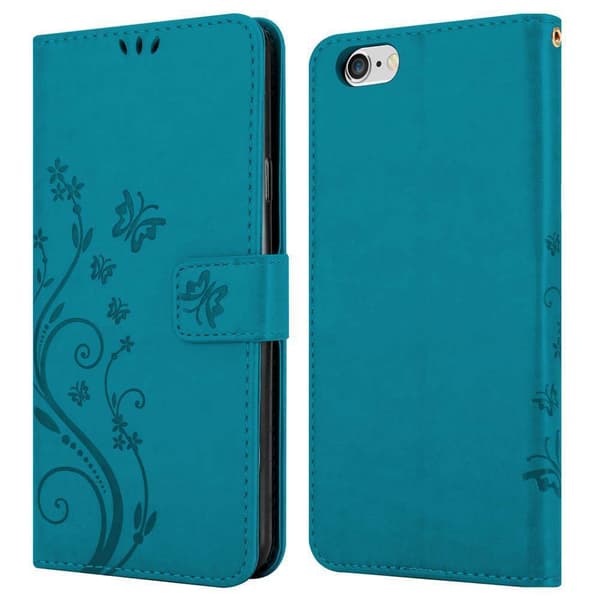 iPhone 6 PLUS / 6S PLUS Pungetui Cover Blomster ()