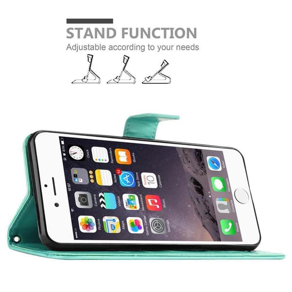 iPhone 6 PLUS / 6S PLUS Pungetui Cover Blomster ()