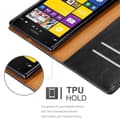 Miniatyrbilde 3 av 5: Deksel til Nokia Lumia 1520 Lommebokdeksel med magnetisk lukking, stativfunksjon og kortlomme