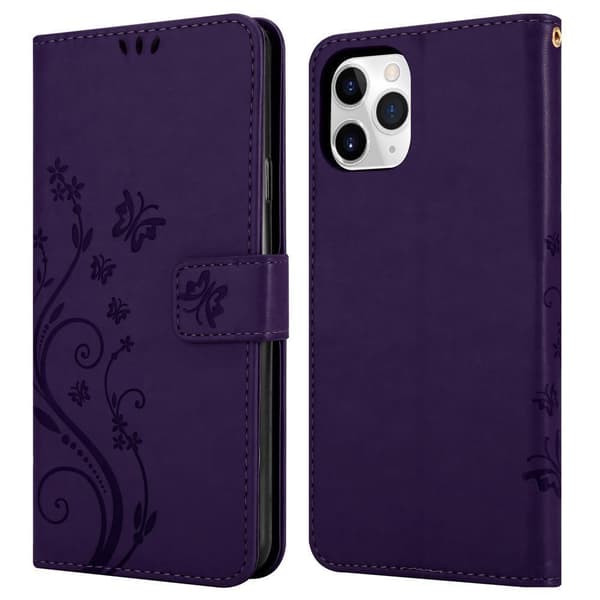 iPhone 11 PRO Pungetui Cover Blomster ()