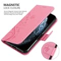 Miniatyrbilde 5 av 8: Deksel til iPhone 11 PRO Lommebokdeksel i blomster design med magnetisk lukking, stativfunksjon og kortplasser