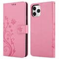 Miniatyrbilde 8 av 9: Deksel til iPhone 11 PRO Lommebokdeksel i blomster design med magnetisk lukking, stativfunksjon og kortplasser