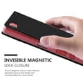 Pikkukuva 6 / 7: Sony Xperia Z5 COMPACT Suojakotelo Suojakuori Lompakkokotelo Matkapuhelinkotelo jossa magneettisuljenta, jalusta-toiminto ja korttitasku
