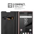 Pikkukuva 7 / 7: Sony Xperia Z5 COMPACT Suojakotelo Suojakuori Lompakkokotelo Matkapuhelinkotelo jossa magneettisuljenta, jalusta-toiminto ja korttitasku
