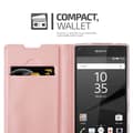 Pikkukuva 7 / 7: Sony Xperia Z5 COMPACT Suojakotelo Suojakuori Lompakkokotelo Matkapuhelinkotelo jossa magneettisuljenta, jalusta-toiminto ja korttitasku