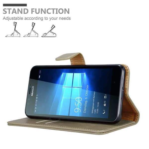 Nokia Lumia 950 Suojakotelo Suojakuori Lompakkokotelo Matkapuhelinkotelo jossa magneettisuljenta, jalusta-toiminto ja korttitasku
