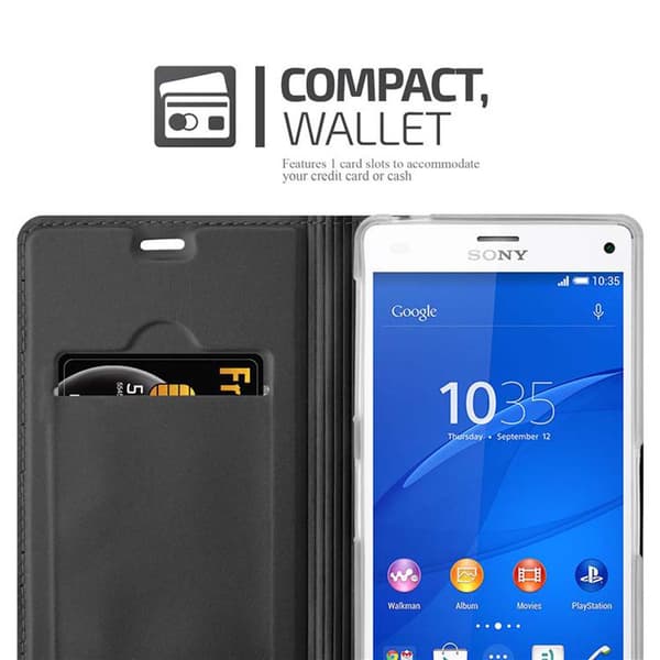 Sony Xperia Z3 Suojakotelo Suojakuori Lompakkokotelo Matkapuhelinkotelo jossa magneettisuljenta, jalusta-toiminto ja korttitasku