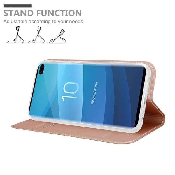 Samsung Galaxy S10 PLUS Skal Fodral med magnetisk stängning, ståfunktion och kortficka Mobilskydd