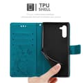 Pikkukuva 10 / 11: Samsung Galaxy NOTE 10 Suojakotelo Suojakuori Lompakkokotelo Matkapuhelinkotelo Kukat jossa on magneettisuljenta, jalusta-toiminto ja korttipaikat