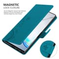 Miniatyrbillede 5 af 8: Samsung Galaxy NOTE 10 Pungetui Cover Blomster ()
