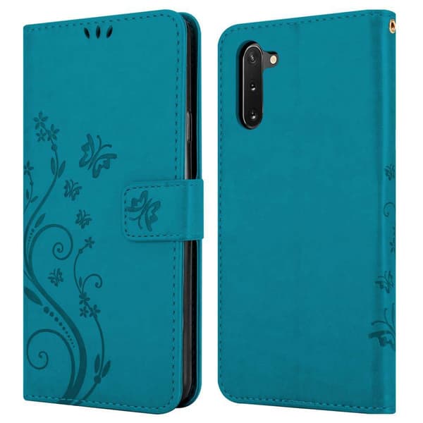 Samsung Galaxy NOTE 10 Pungetui Cover Blomster ()
