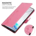 Miniatyrbilde 5 av 8: Deksel til Samsung Galaxy NOTE 10 Lommebokdeksel i blomster design med magnetisk lukking, stativfunksjon og kortplasser