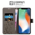 Miniatyrbillede 6 af 11: iPhone XR Pungetui Cover Blomster ()
