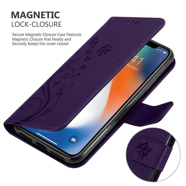 iPhone XR Pungetui Cover Blomster ()
