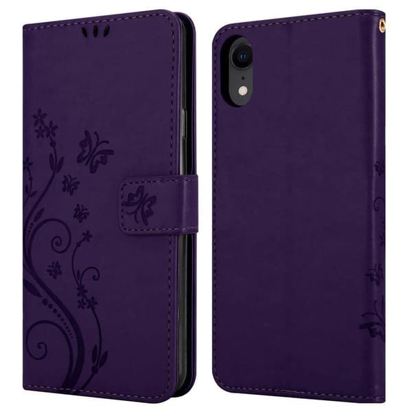 iPhone XR Pungetui Cover Blomster ()