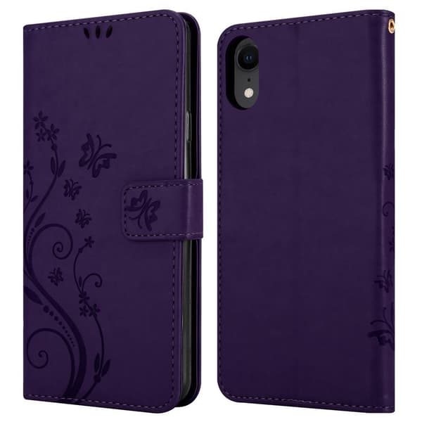 iPhone XR Pungetui Cover Blomster ()