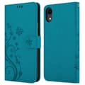Miniatyrbilde 8 av 9: Deksel til iPhone XR Lommebokdeksel i blomster design med magnetisk lukking, stativfunksjon og kortplasser