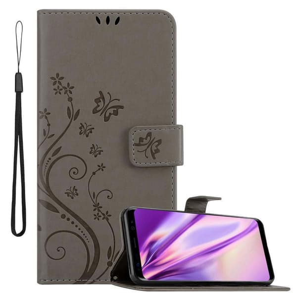 Deksel til Samsung Galaxy S8 PLUS Lommebokdeksel i blomster design med magnetisk lukking, stativfunksjon og kortplasser