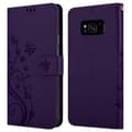 Miniatyrbilde 9 av 9: Deksel til Samsung Galaxy S8 PLUS Lommebokdeksel i blomster design med magnetisk lukking, stativfunksjon og kortplasser