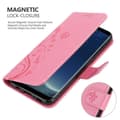 Miniatyrbilde 5 av 9: Deksel til Samsung Galaxy S8 PLUS Lommebokdeksel i blomster design med magnetisk lukking, stativfunksjon og kortplasser