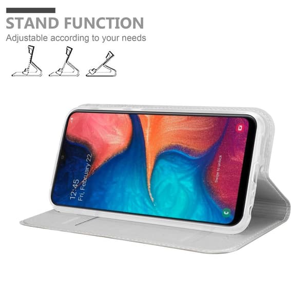 Samsung Galaxy A10e / A20e Suojakotelo Suojakuori Lompakkokotelo Matkapuhelinkotelo jossa magneettisuljenta, jalusta-toiminto ja korttitasku