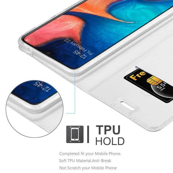 Samsung Galaxy A10e / A20e Suojakotelo Suojakuori Lompakkokotelo Matkapuhelinkotelo jossa magneettisuljenta, jalusta-toiminto ja korttitasku