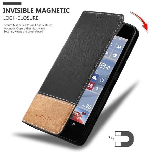 Nokia Lumia 950 Suojakotelo Suojakuori Lompakkokotelo Matkapuhelinkotelo jossa magneettisuljenta, jalusta-toiminto ja korttitasku
