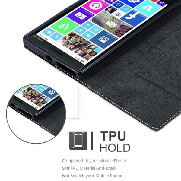 Fordral för Nokia Lumia 929 / 930 Skal med magnetisk stängning, ståfunktion och kortficka Mobilskydd