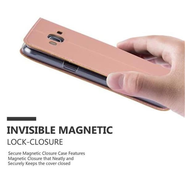 Samsung Galaxy J3 2016 Skal Fodral med magnetisk stängning, ståfunktion och kortficka Mobilskydd