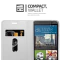 Miniatyrbilde 8 av 8: Deksel til HTC ONE M9 Lommebokdeksel med magnetisk lukking, stativfunksjon og kortlomme