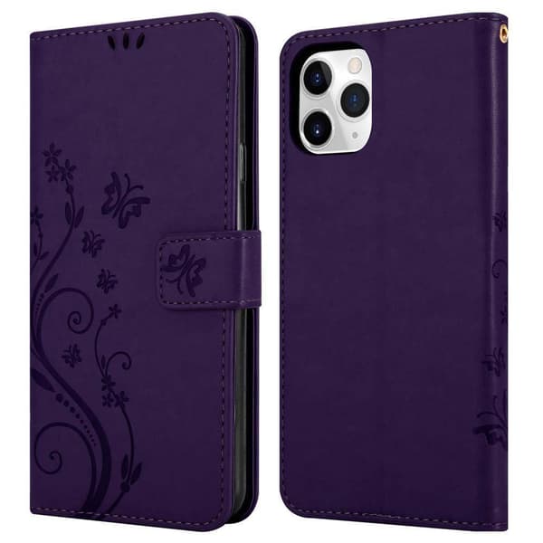 iPhone 11 PRO MAX Pungetui Cover Blomster ()
