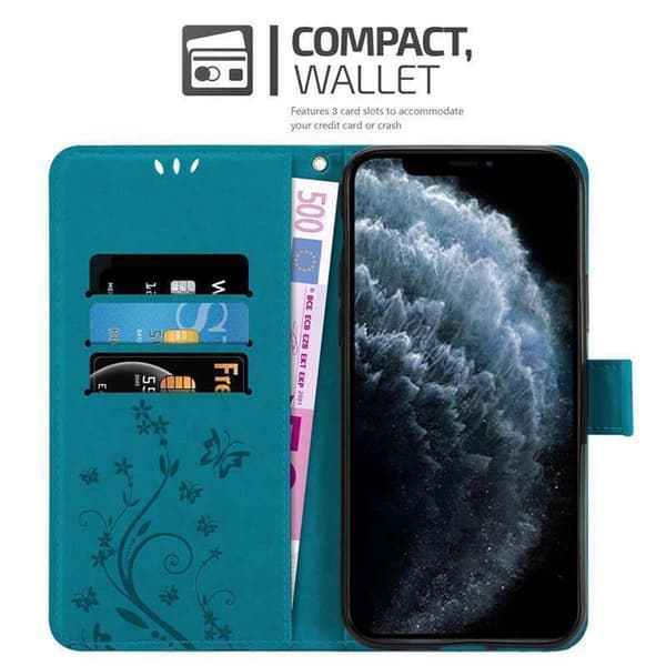 iPhone 11 PRO MAX Pungetui Cover Blomster ()