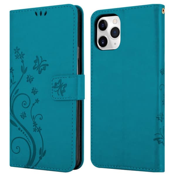 iPhone 11 PRO MAX Pungetui Cover Blomster ()
