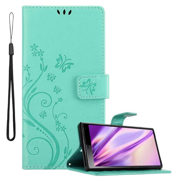 Sony Xperia 10 / Xperia XA3 Suojakotelo Suojakuori Lompakkokotelo Matkapuhelinkotelo Kukat jossa on magneettisuljenta, jalusta-toiminto ja