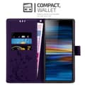 Pikkukuva 3 / 8: Sony Xperia 10 / Xperia XA3 Suojakotelo Suojakuori Lompakkokotelo Matkapuhelinkotelo Kukat jossa on magneettisuljenta, jalusta-toiminto ja