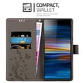 Pikkukuva 6 / 11: Sony Xperia 10 / Xperia XA3 Suojakotelo Suojakuori Lompakkokotelo Matkapuhelinkotelo Kukat jossa on magneettisuljenta, jalusta-toiminto ja