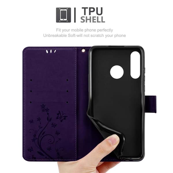 Huawei P30 LITE Pungetui Cover Blomster ()